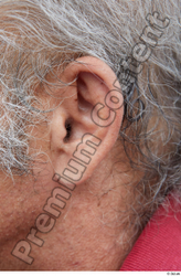 Ear Man White Casual Average Street photo references